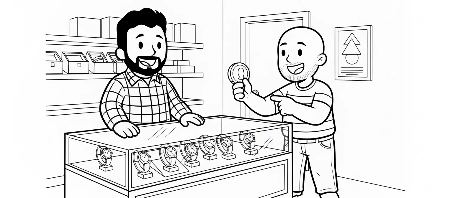 A fake teaches what's worth making, not how to make it.